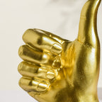 Thumbs Up Decor Showpiece Gold 7 Inch Nestasia