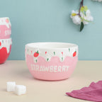 Light Pink Strawberry Side Bowl 400 ml Nestasia