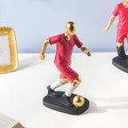 Red Jersey Footballer Decor Object 11.5 Inch Nestasia
