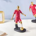 Red Jersey Kicking Footballer Decor Object 11 Inch Nestasia