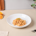 Riona Textured Ceramic Deep Dish White 9 Inch Nestasia