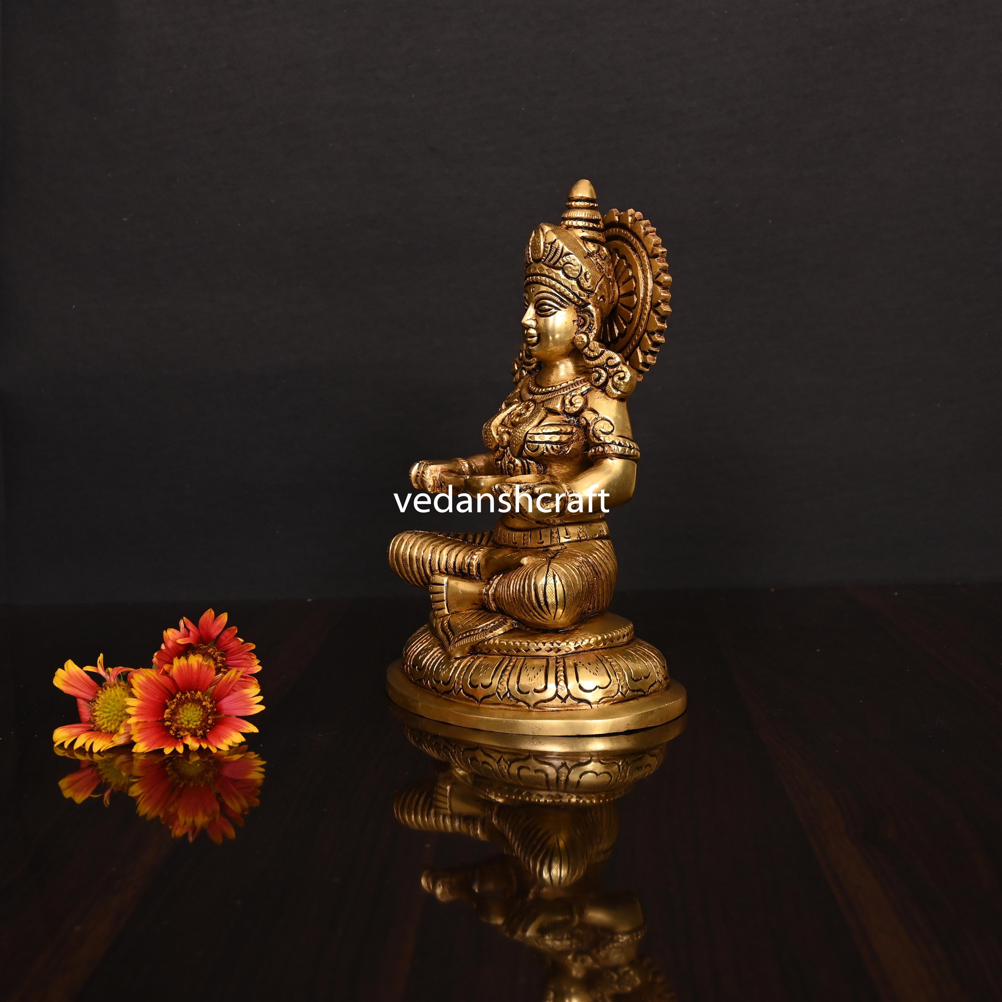Brass Superfine Annapurna Devi Statue (8 Inch) Vedansh Craft