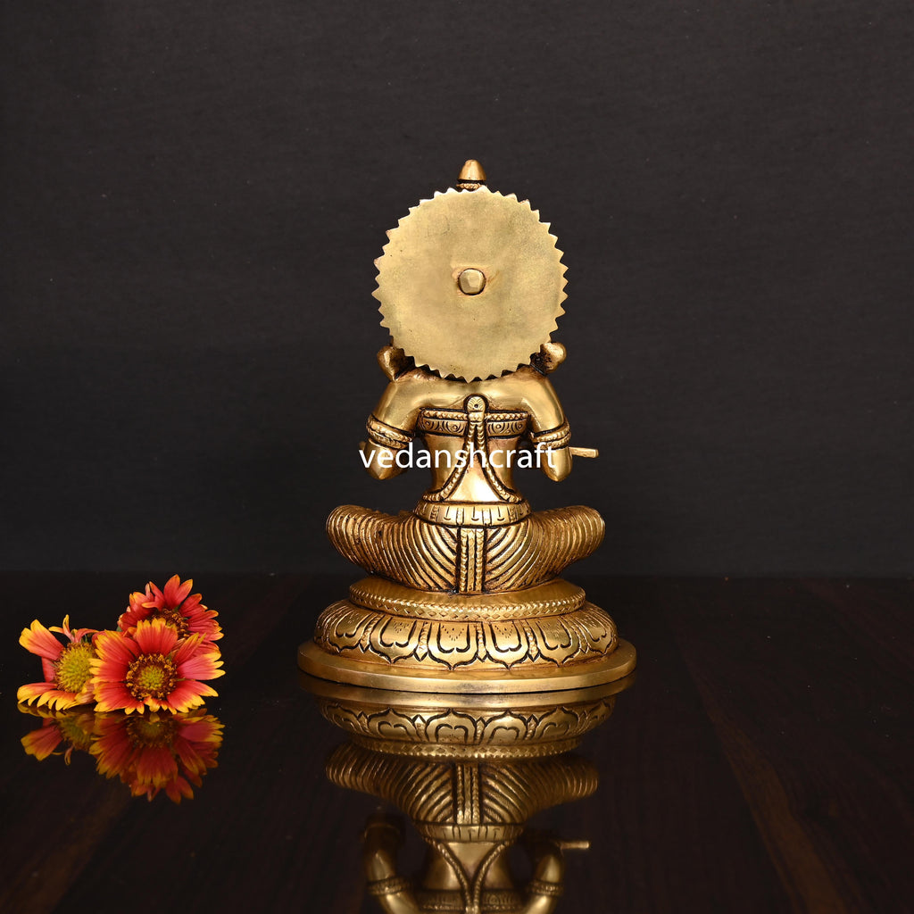 Brass Superfine Annapurna Devi Statue (8 Inch) Vedansh Craft