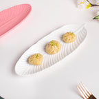 Snow White Leaf Platter Nestasia