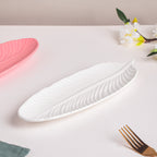 Snow White Leaf Platter Nestasia