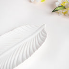 Snow White Leaf Platter Nestasia