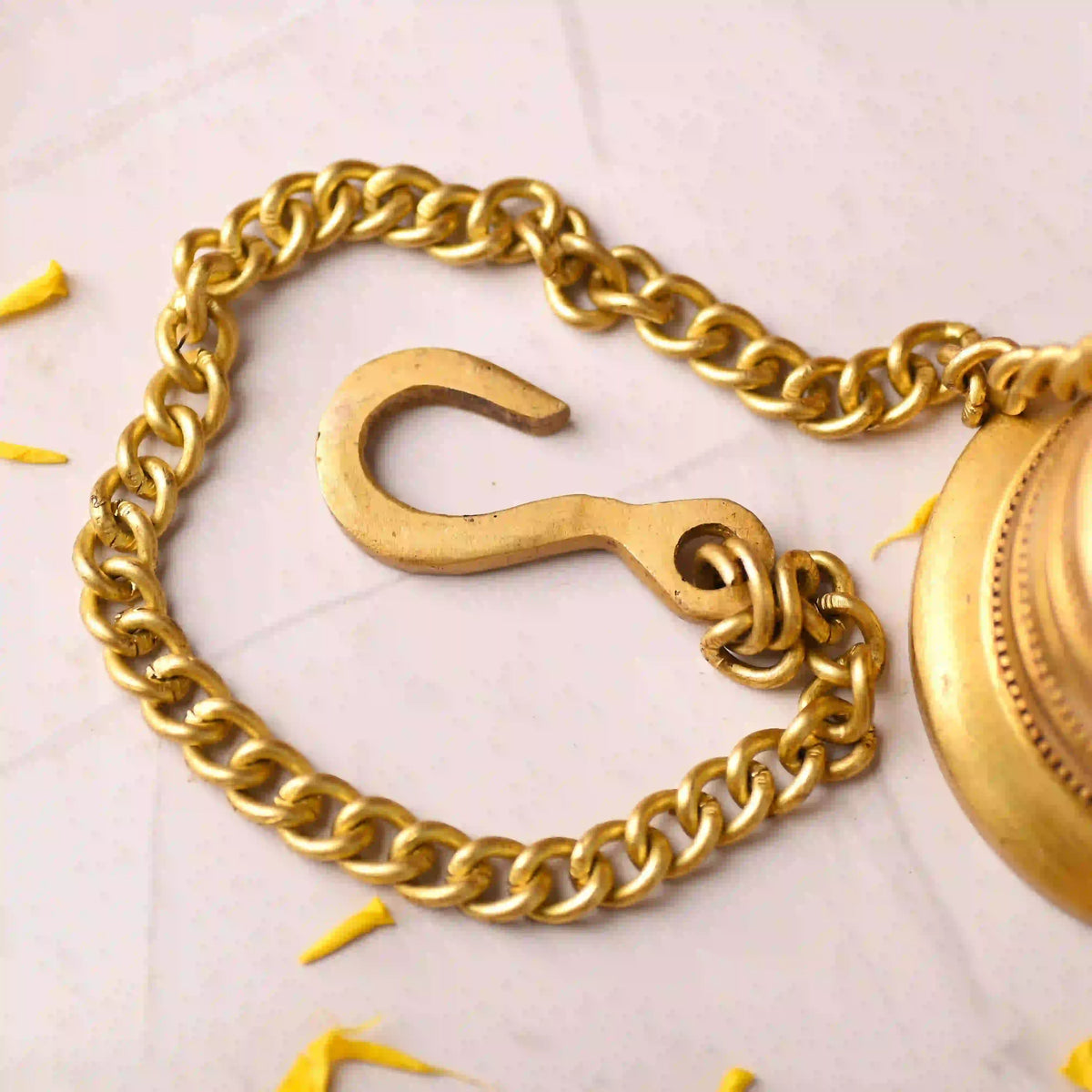 Brass Wall Hanging Temple Bell – Handcrafted Traditional Decor (21.8 Inch) Vedansh Craft