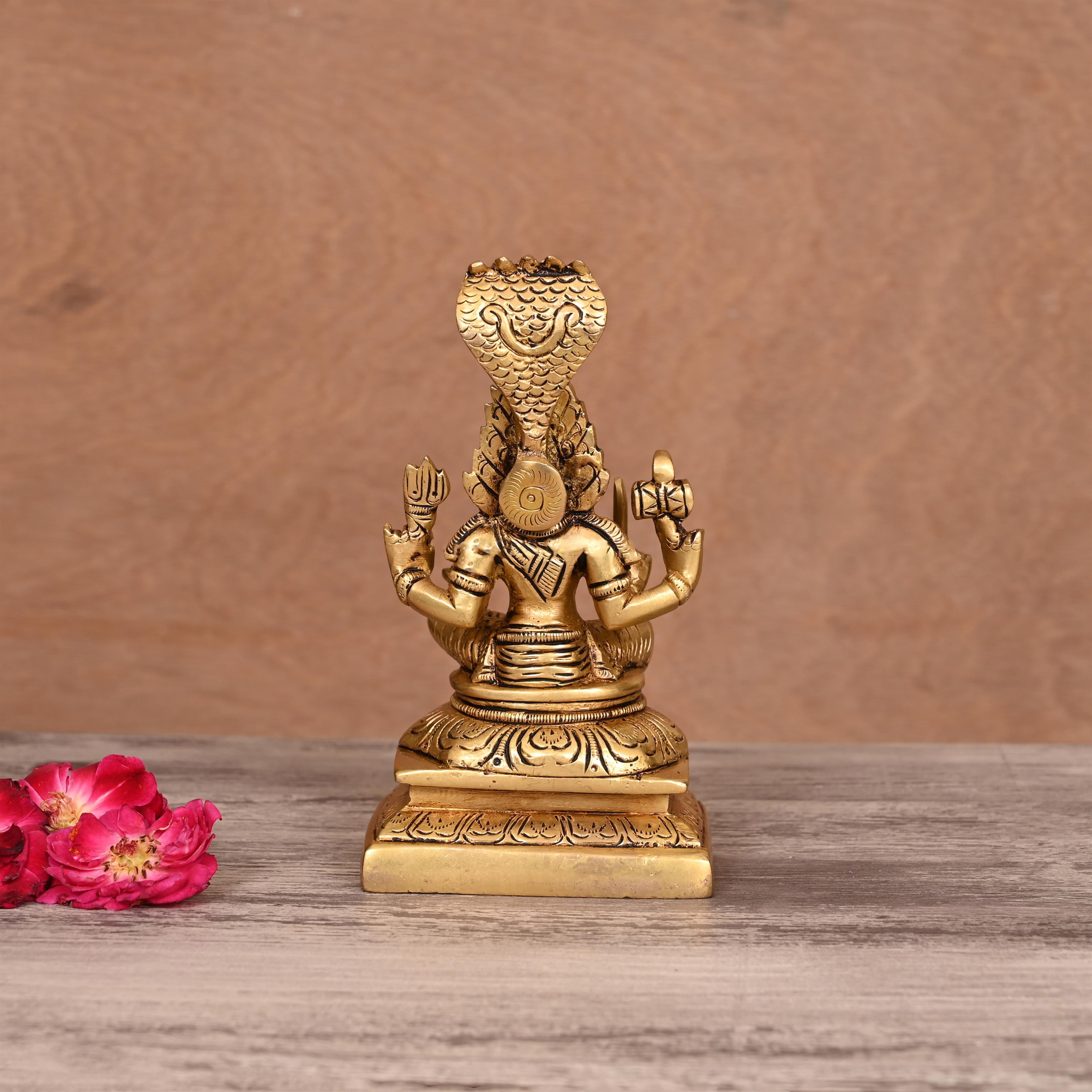 Brass Sitting Karumari Amman Idol (6 Inch) Vedansh Craft
