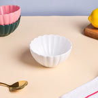 Snow White Scallop Snack Bowl 250 ml Nestasia