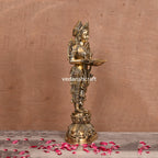 Brass Standing Deep Lakshmi Idol (17 Inch) Vedansh Craft