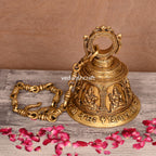 Brass Superfine Shiva Wall Hanging Temple Bell (33 Inch) Vedansh Craft