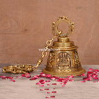 Brass Superfine God & Goddess Wall Hanging Temple Bell (33 Inch) Vedansh Craft