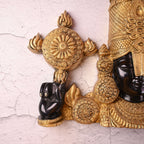 Brass Tirupati Balaji Wall Hanging – Handmade Venkateshwar Decor (14.8 Inch) Vedansh Craft