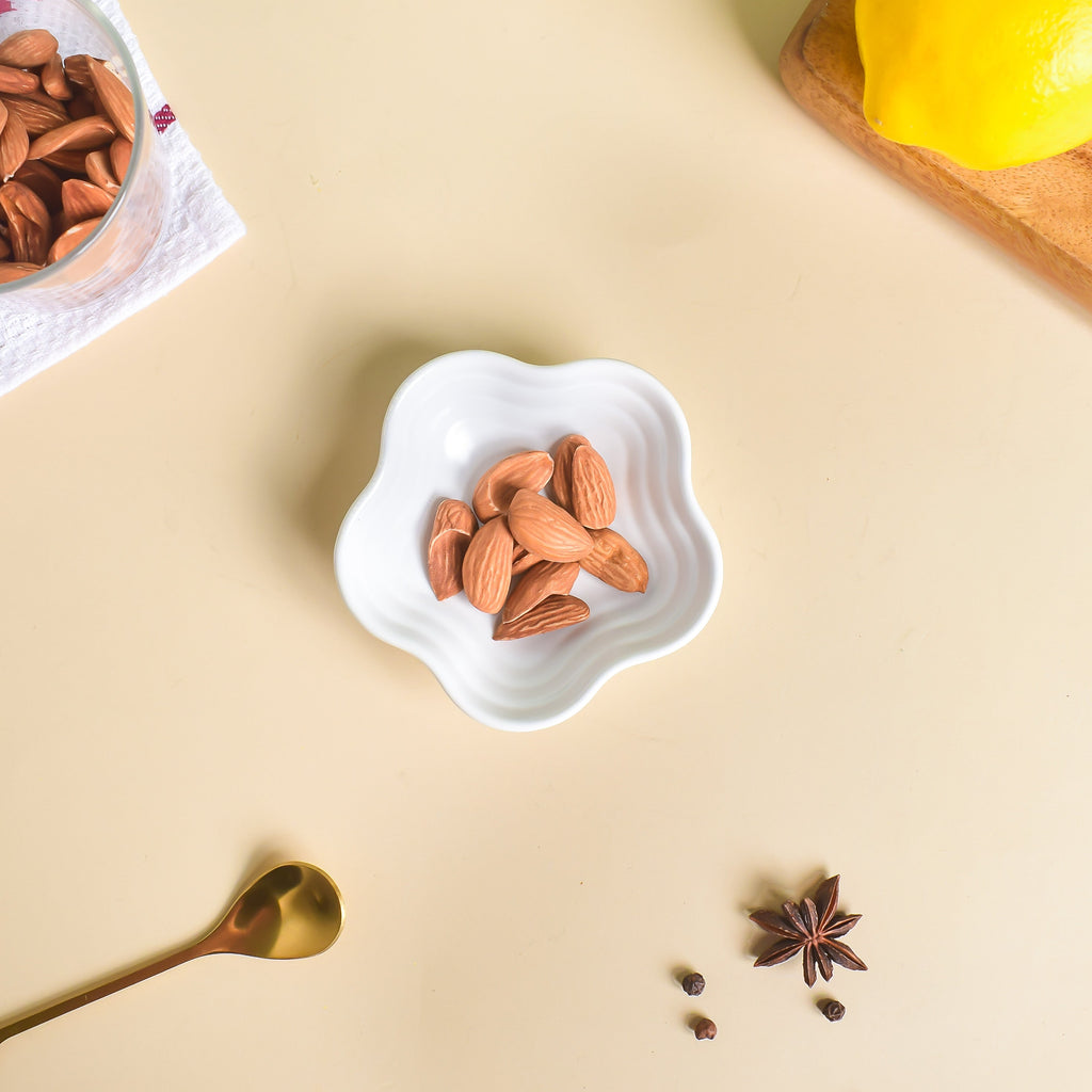 Snow White Floral Dip Bowl Nestasia