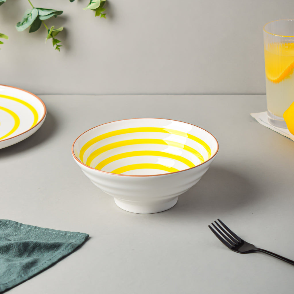 Yellow Illusion Ramen Bowl 550 ml Nestasia