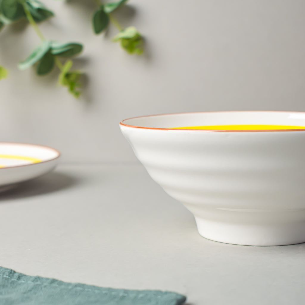 Yellow Illusion Ramen Bowl 550 ml Nestasia