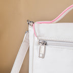 Heart Sling Bag White And Pink Nestasia