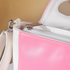 Heart Sling Bag White And Pink Nestasia