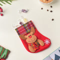Checkered Red Christmas Stocking For Gifts 6 Inch Nestasia