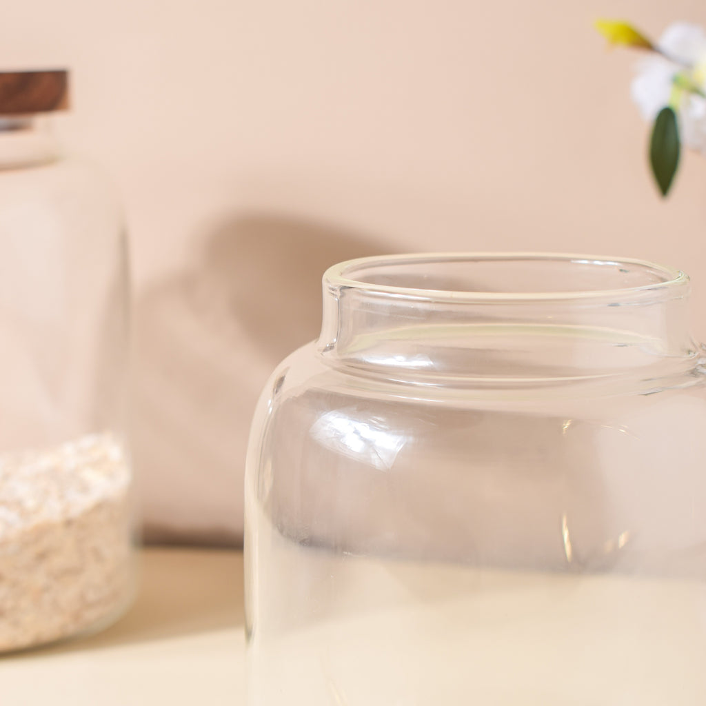 Clear Glass Jar With Lid Small Nestasia