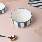 Sailor Striped Green Serving Bowl Nestasia