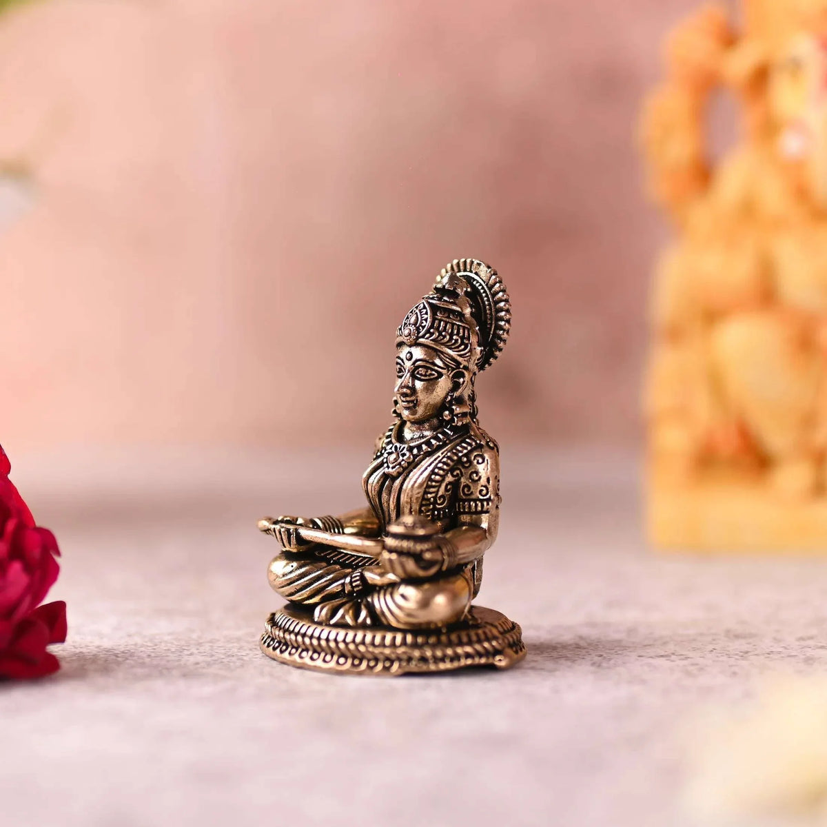Brass Superfine Sitting Annapurna Devi Lightweight Idol (2.5 Inch) Vedansh Craft