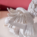Dove Birds With Violin Decor White Nestasia