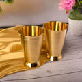 Brass Glass pair (4 Inch) Vedansh Craft