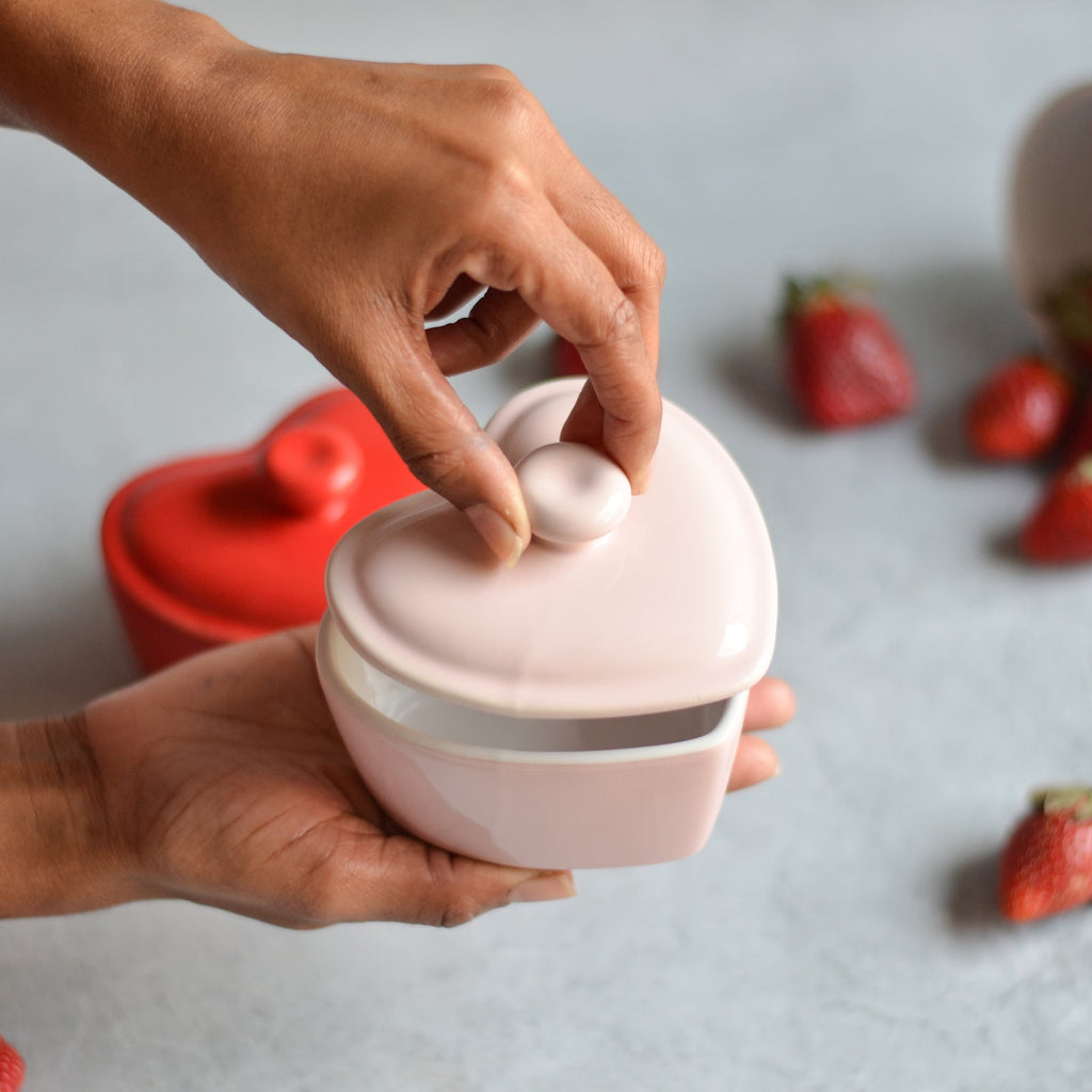 Heart Bowl With Lid Nestasia