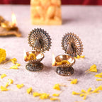 Brass Peacock Lightweight Diya Pair (3 Inch) Vedansh Craft