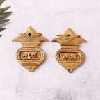 Brass Kalash Shubh Labh Wall Hanging Set (3.5 Inch) Vedansh Craft