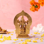 Brass Throne Sitting Rajarajeshwari Devi Idol (6 Inch) Vedansh Craft