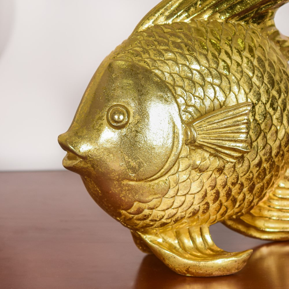 Fish Table Decor Gold Nestasia