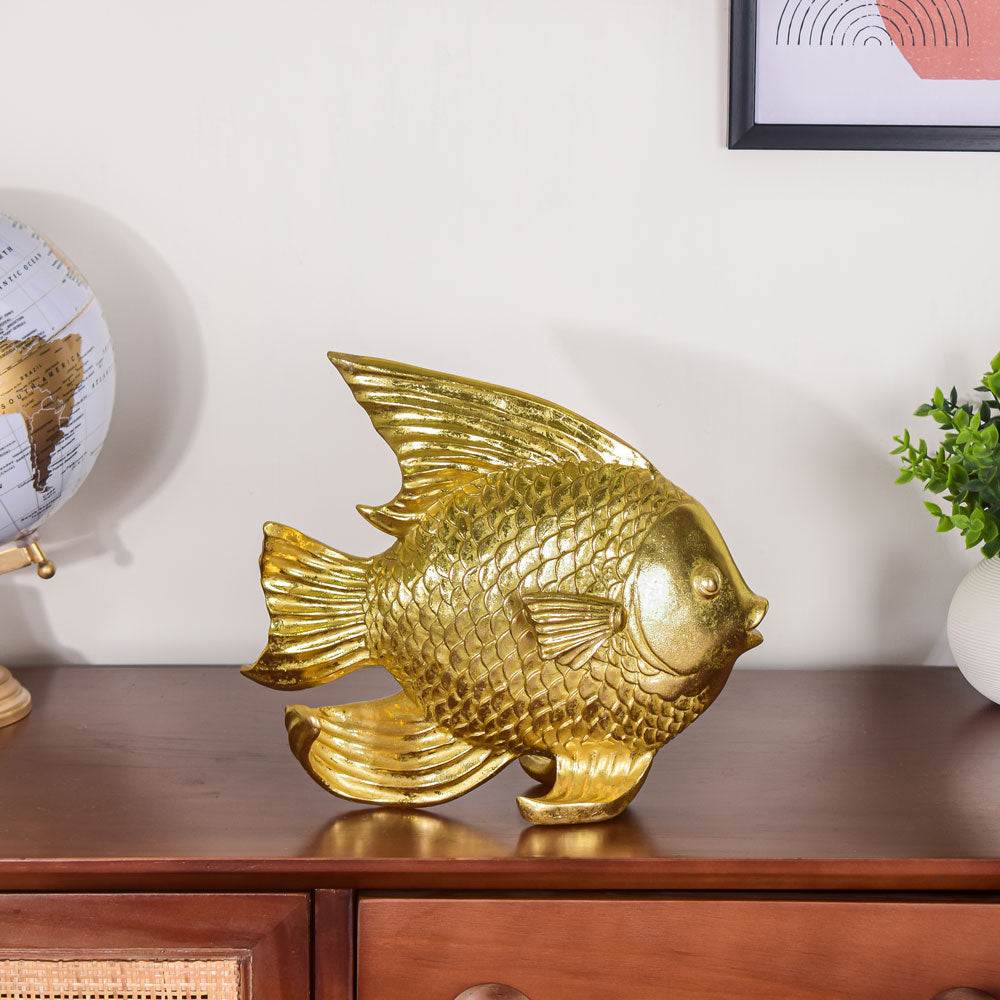 Fish Table Decor Gold Nestasia