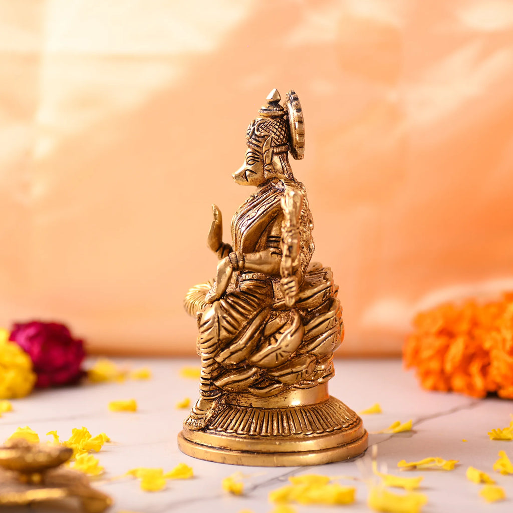 Brass Sitting Varahi Devi Idol (6 inch) Vedansh Craft