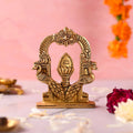 Brass Murugan Vel Arch with Peacock (4.5 inch) Vedansh Craft