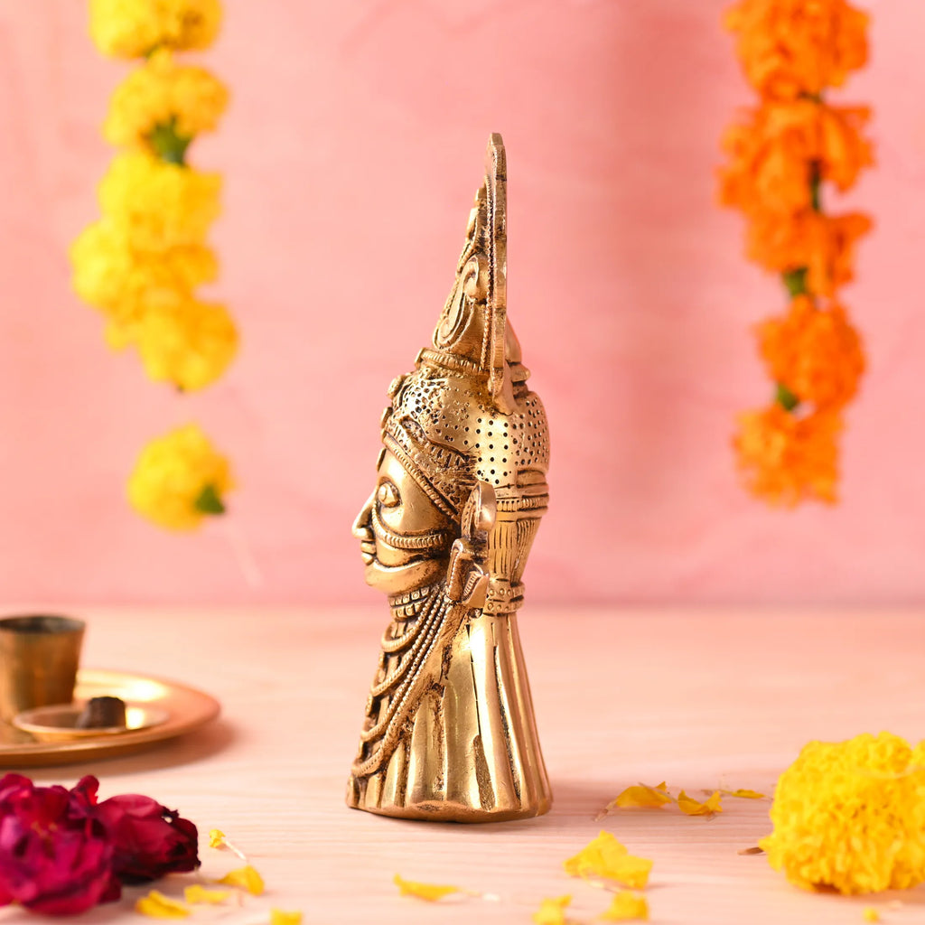 Brass Khatu shyam Idol (7.3 Inch) Vedansh Craft