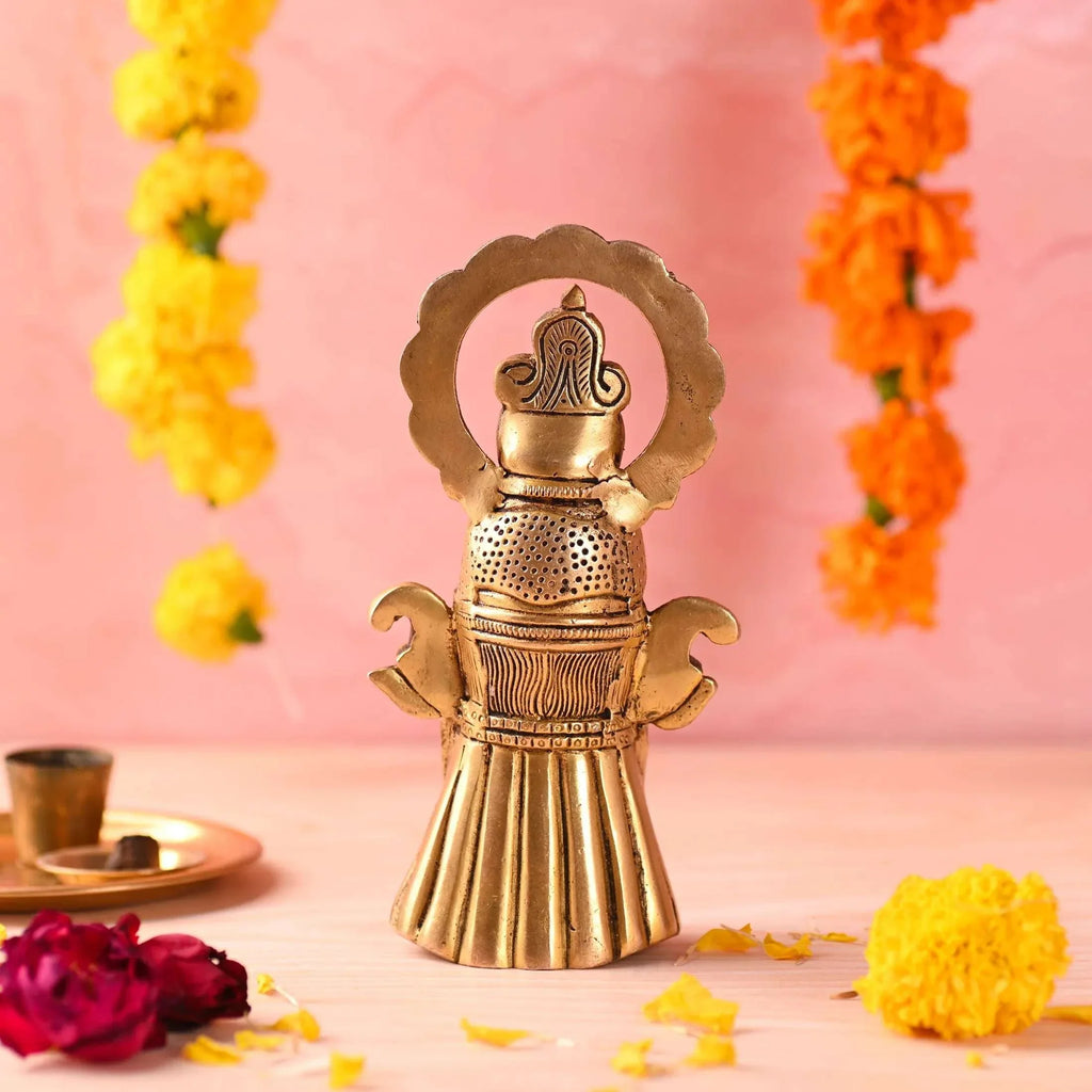 Brass Khatu shyam Idol (7.3 Inch) Vedansh Craft
