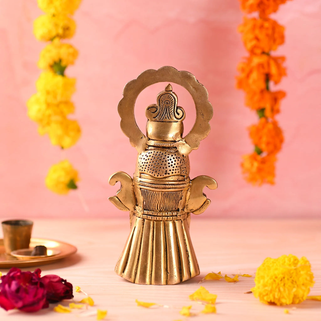 Brass Khatu shyam Idol (7.3 Inch) Vedansh Craft