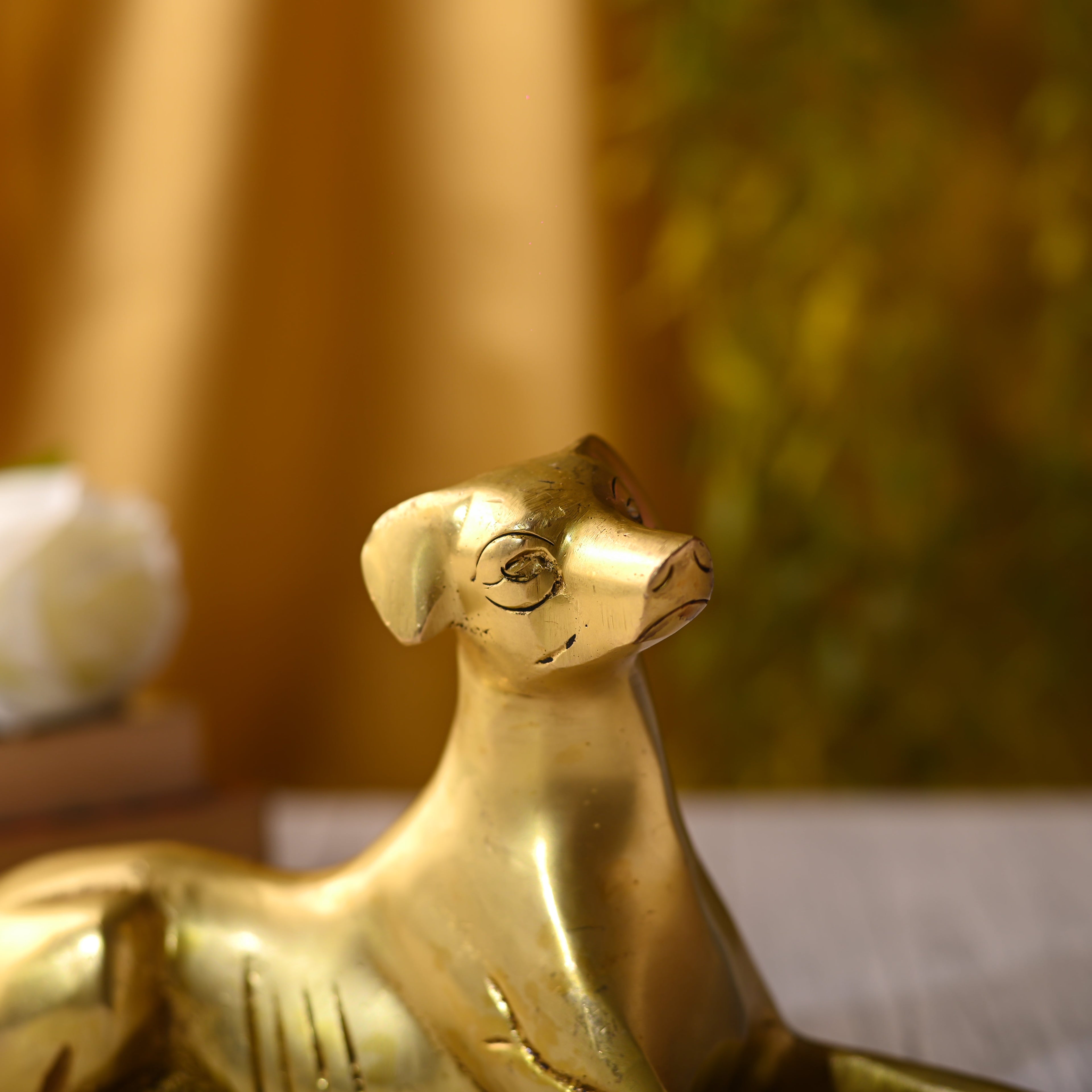 Brass Dog Statue (5.3 INCH) Vedansh Craft