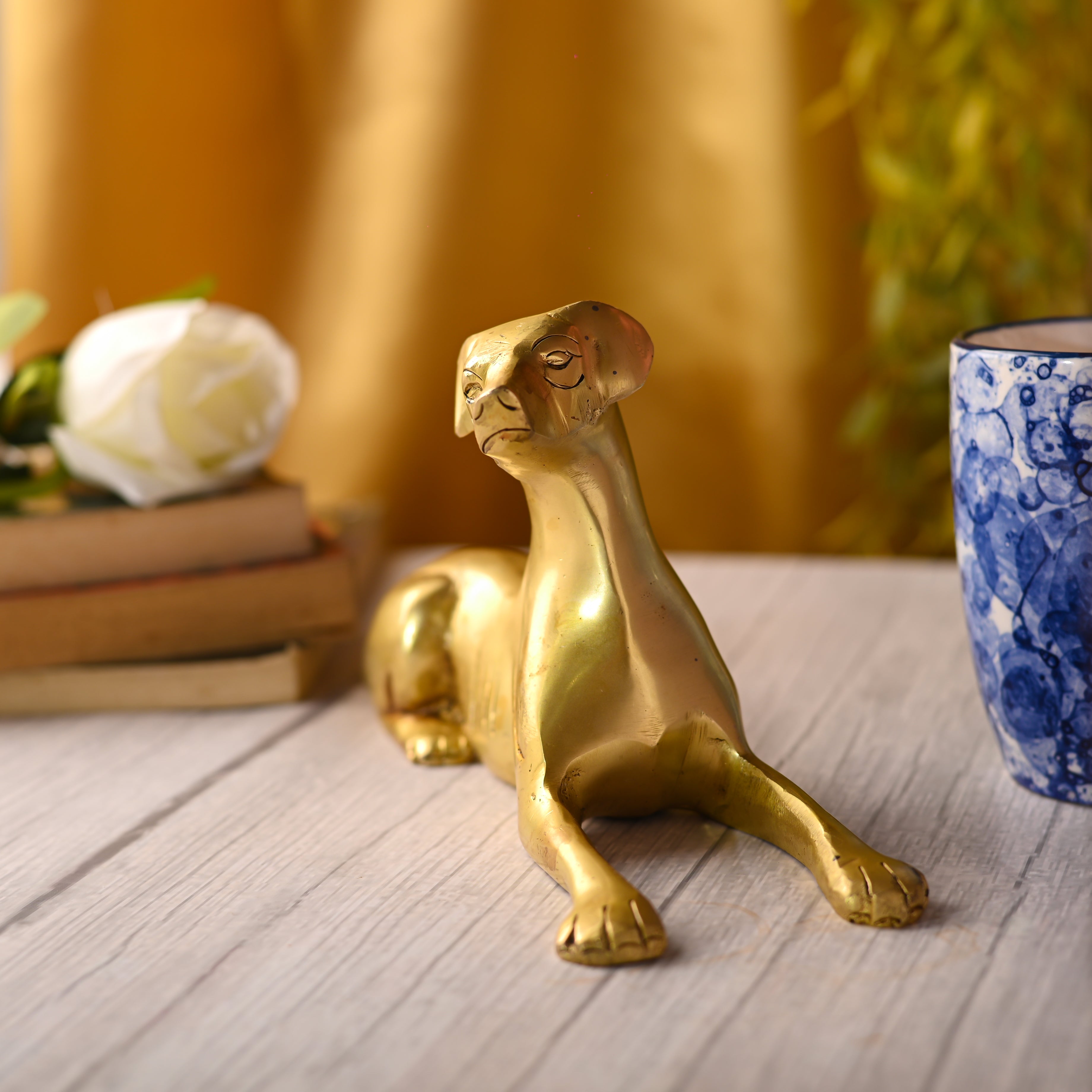 Brass Dog Statue (5.3 INCH) Vedansh Craft