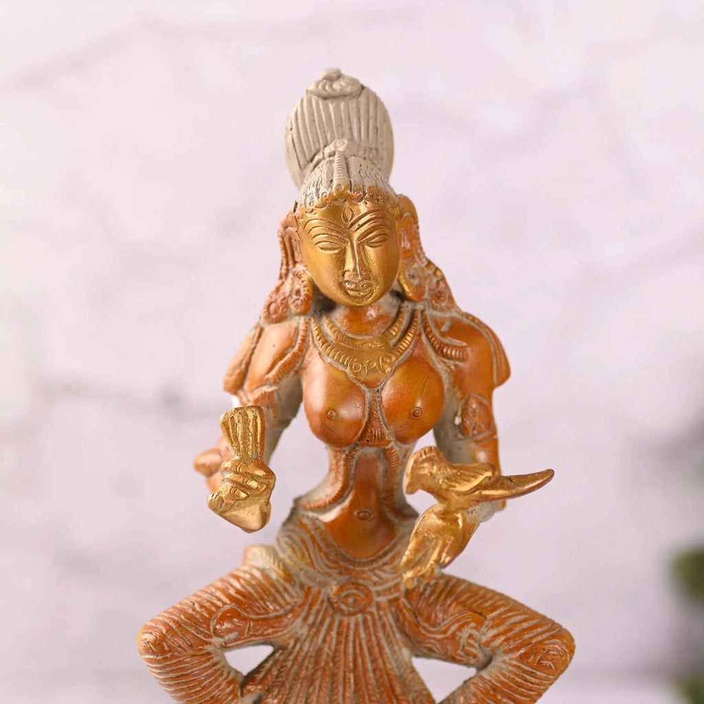 Brass Madurai Meenakshi Devi Idol (9 Inch) Vedansh Craft