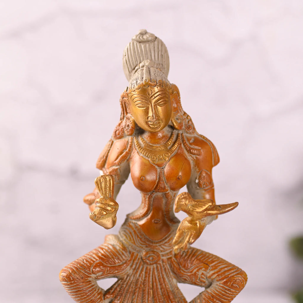 Brass Madurai Meenakshi Devi Idol (9 Inch) Vedansh Craft