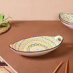 Mandala Spiral Ceramic Baking Plate With Handle Nestasia