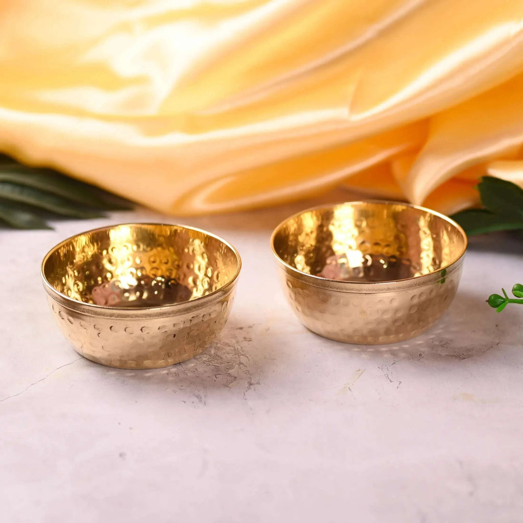 Brass Handcrafted Bowl Pair Vedansh Craft