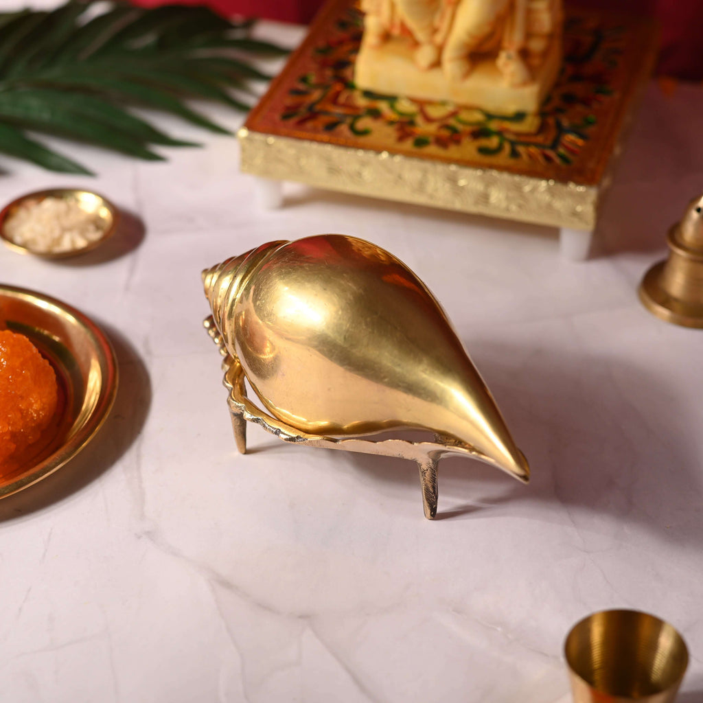 Brass Conch (5 Inch) Vedansh Craft