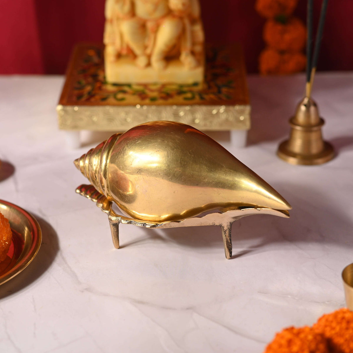 Brass Conch (5 Inch) Vedansh Craft