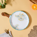 Circular Bbq Floral Plate Large Nestasia