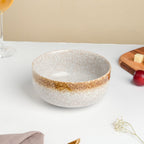 Speckled Glossy Curry Bowl Grey Brown 500 ml Nestasia