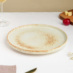 Earthy Stoneware Round Dinner Plate 10 Inch Nestasia